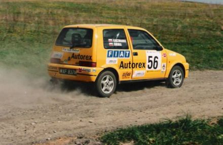 Jacek Sikora i Marek Kaczmarek - Fiat Cinquecento Sporting.